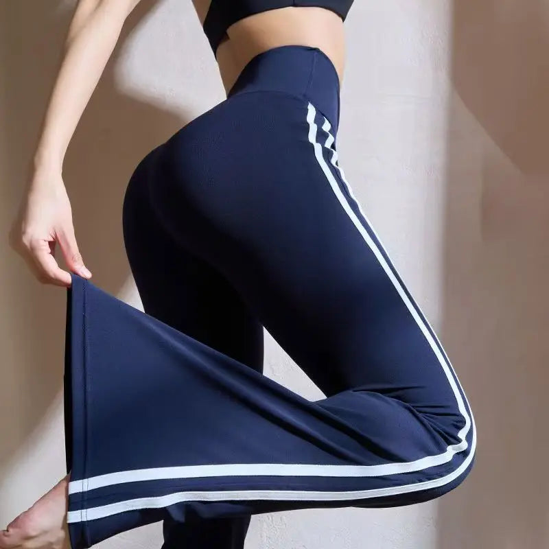 Chic Hotsweeet Casual Matching Yoga Sportswear Streetwear Women's Flare Pant Y2K Low Waist Lace Patchwork Korean Lady's Legging