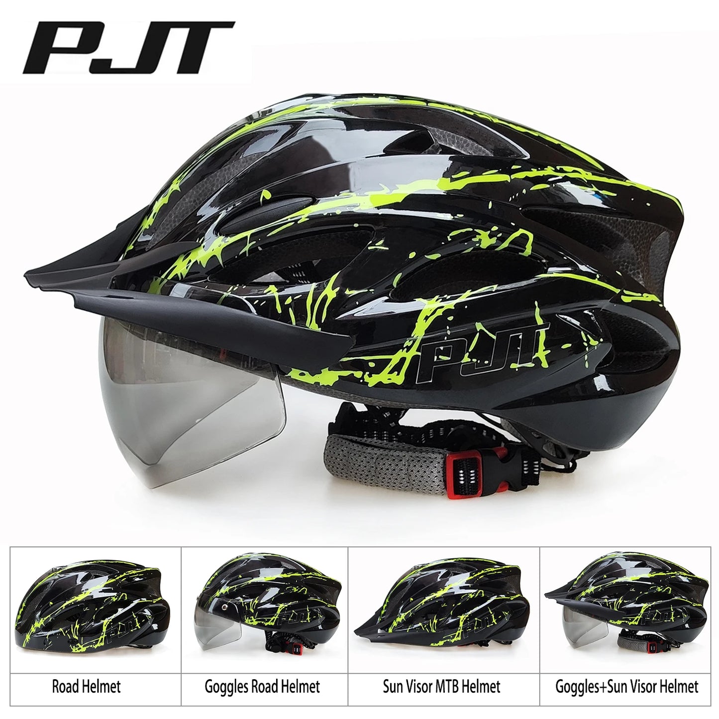 4-in-1 Lightweight 18 Breathable Holes MTB Detachable Sun Visor